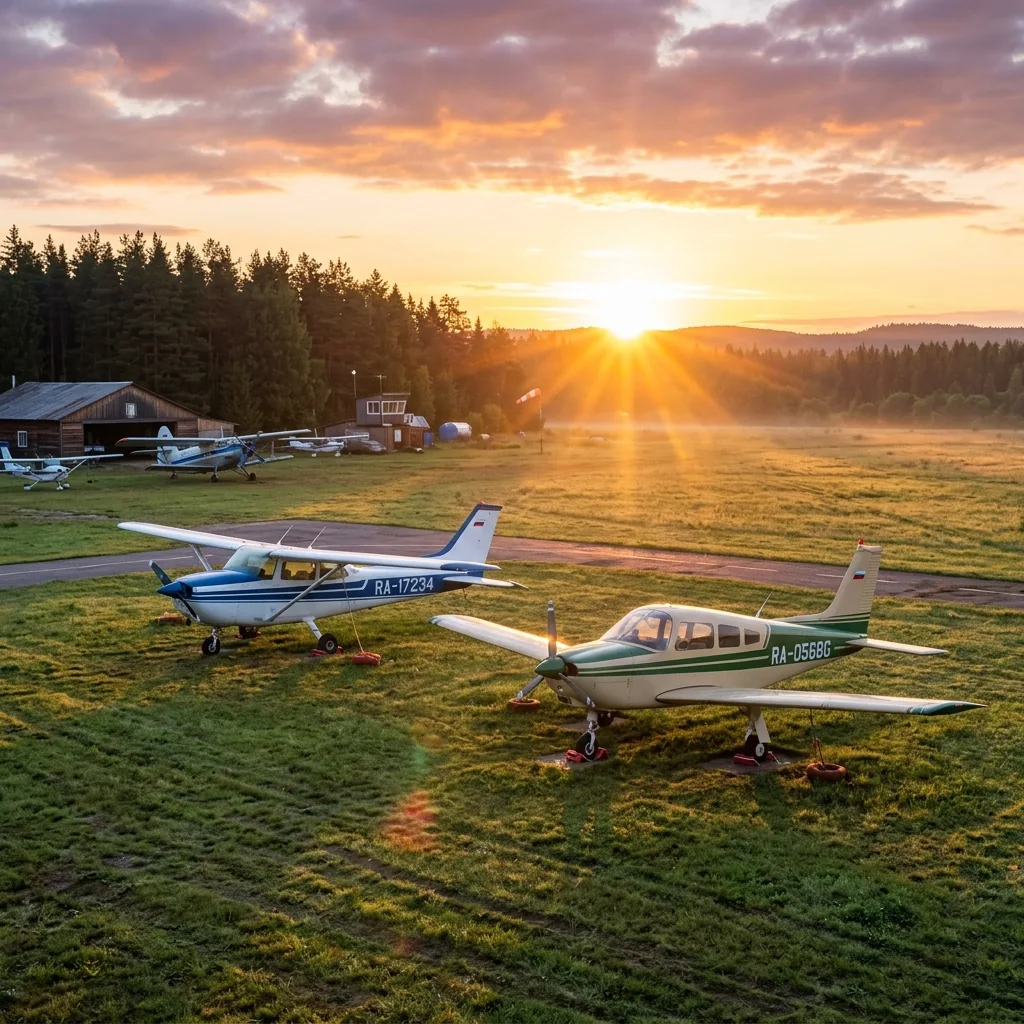 Cessna 172 и Beechcraft Sundowner